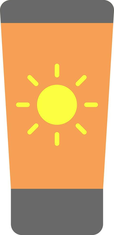 Sun Cream Flat Icon vector