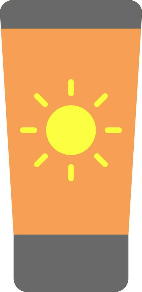 Sun Cream Flat Icon vector