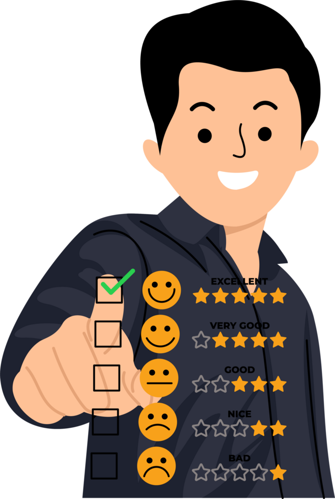 customer satisfaction give 5 stars rating feedback png