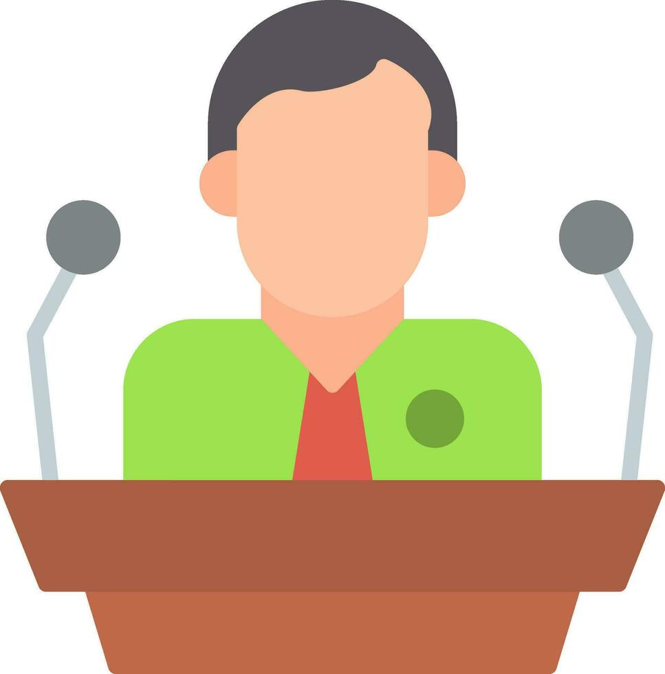 Speech Flat Icon vector