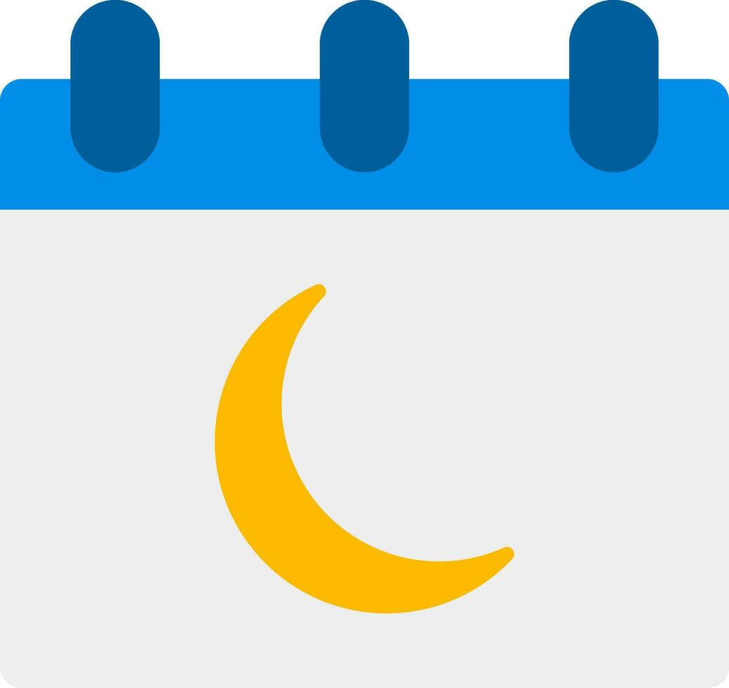 Moon Calendar Flat Icon vector