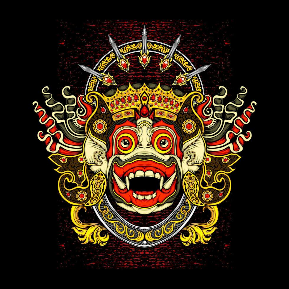 cultural tradition mask illustration vector