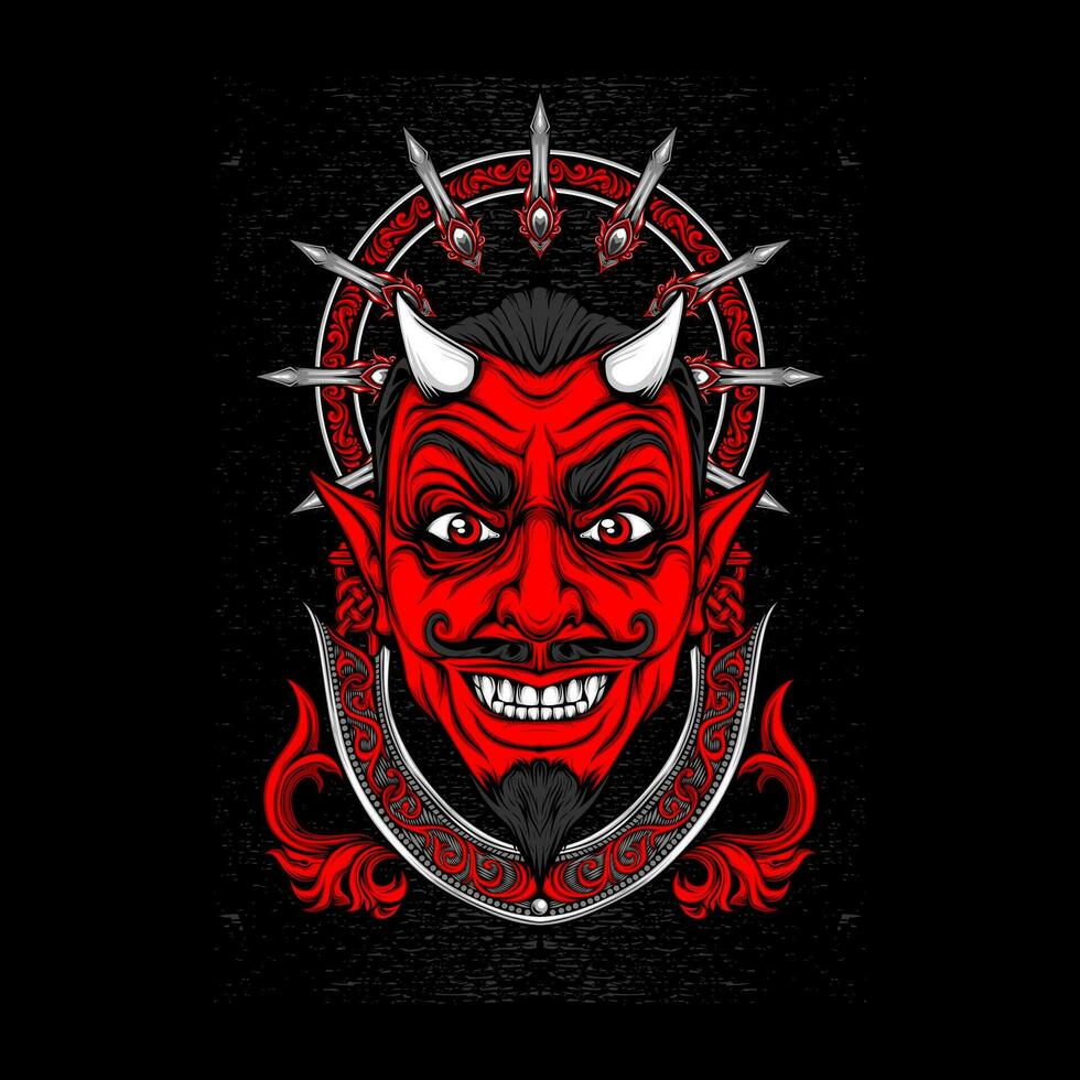 devil cupid illustration for t shirt design vector