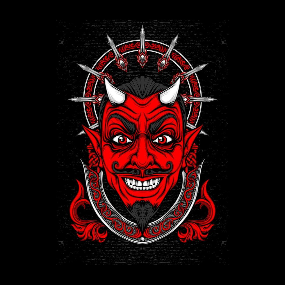 devil cupid illustration for t shirt design vector