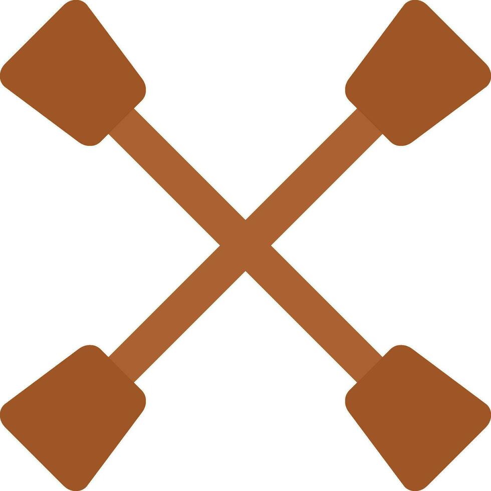 Paddles Flat Icon vector