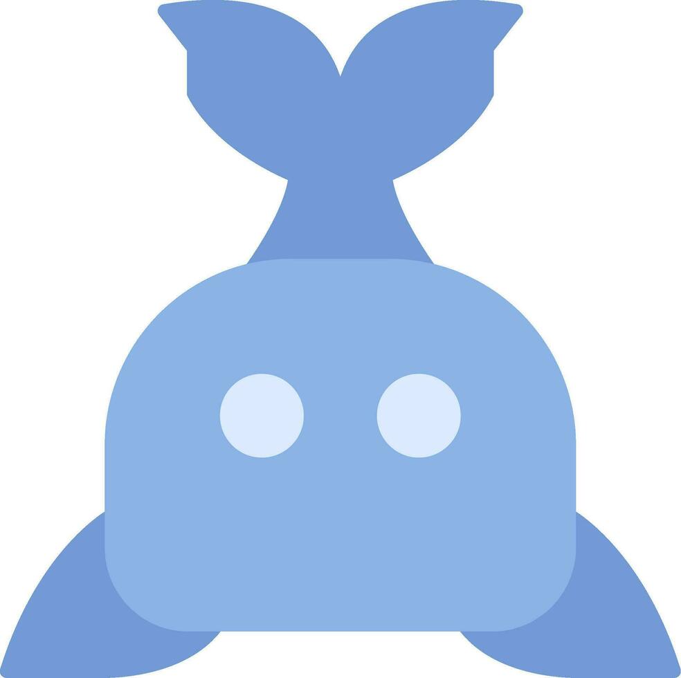 Whale Flat Icon vector