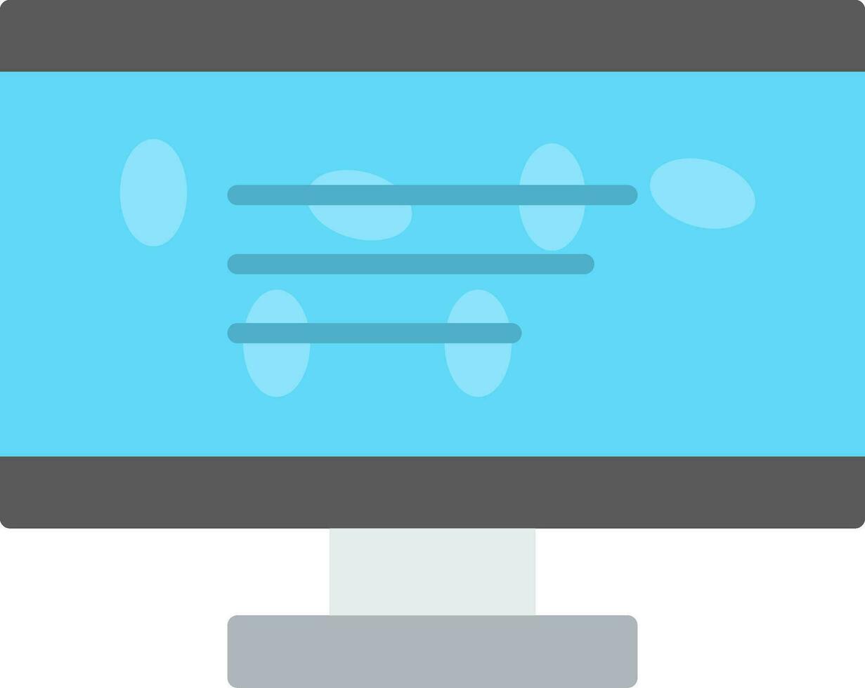 Lcd Flat Icon vector