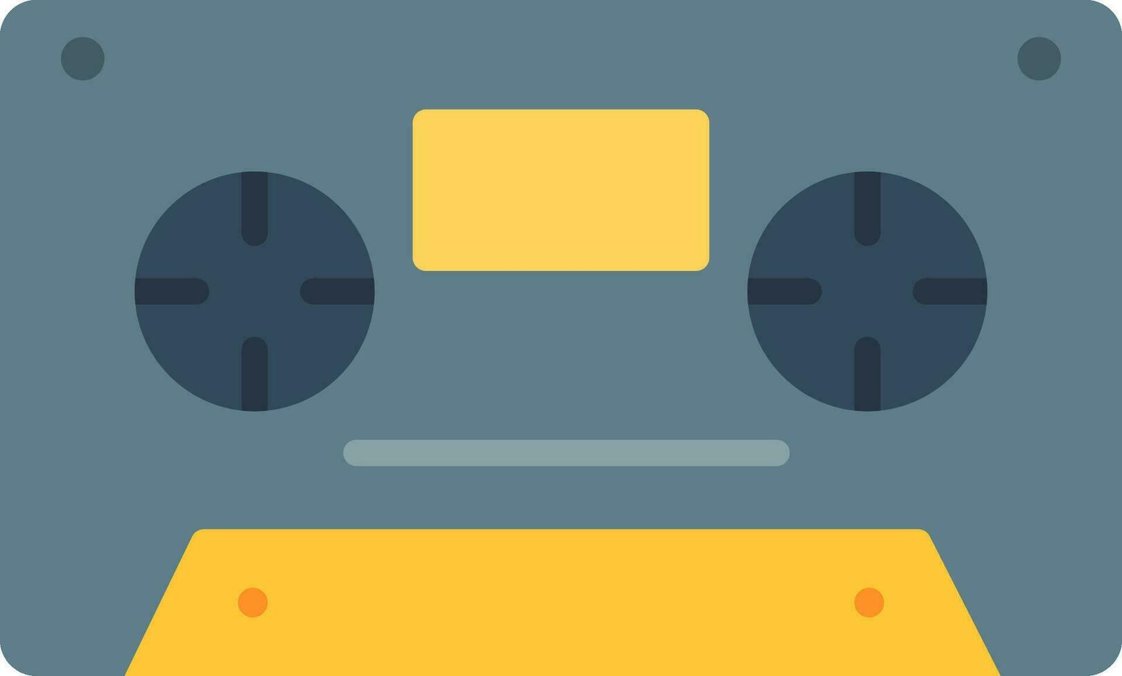 Cassette Flat Icon vector