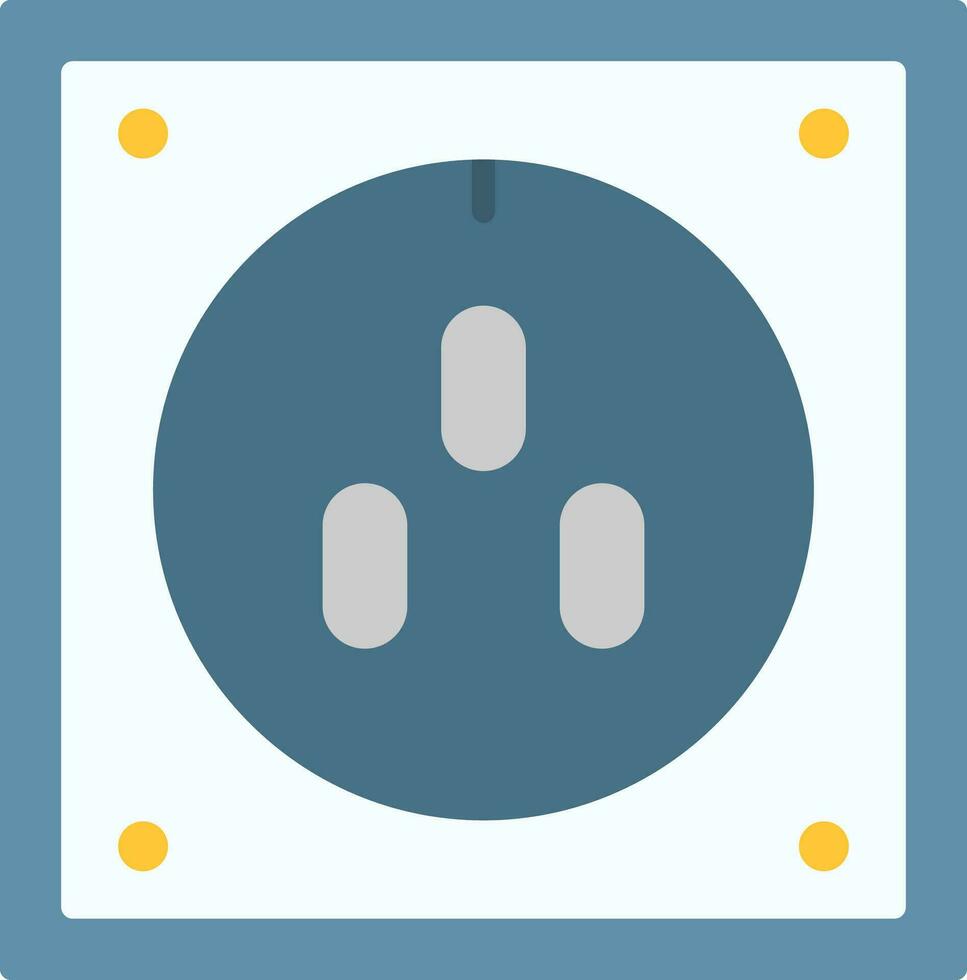 Socket Flat Icon vector