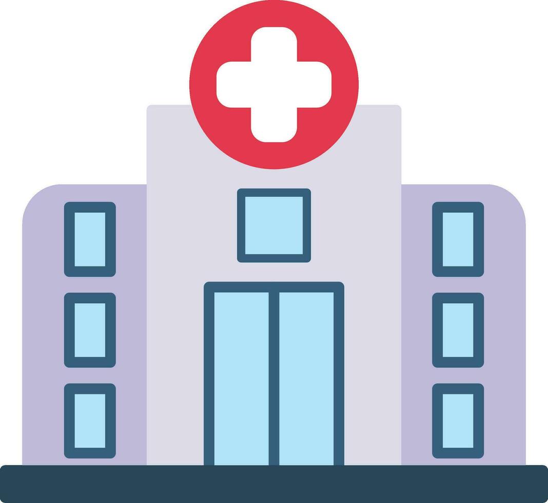 Hospital Flat Icon vector