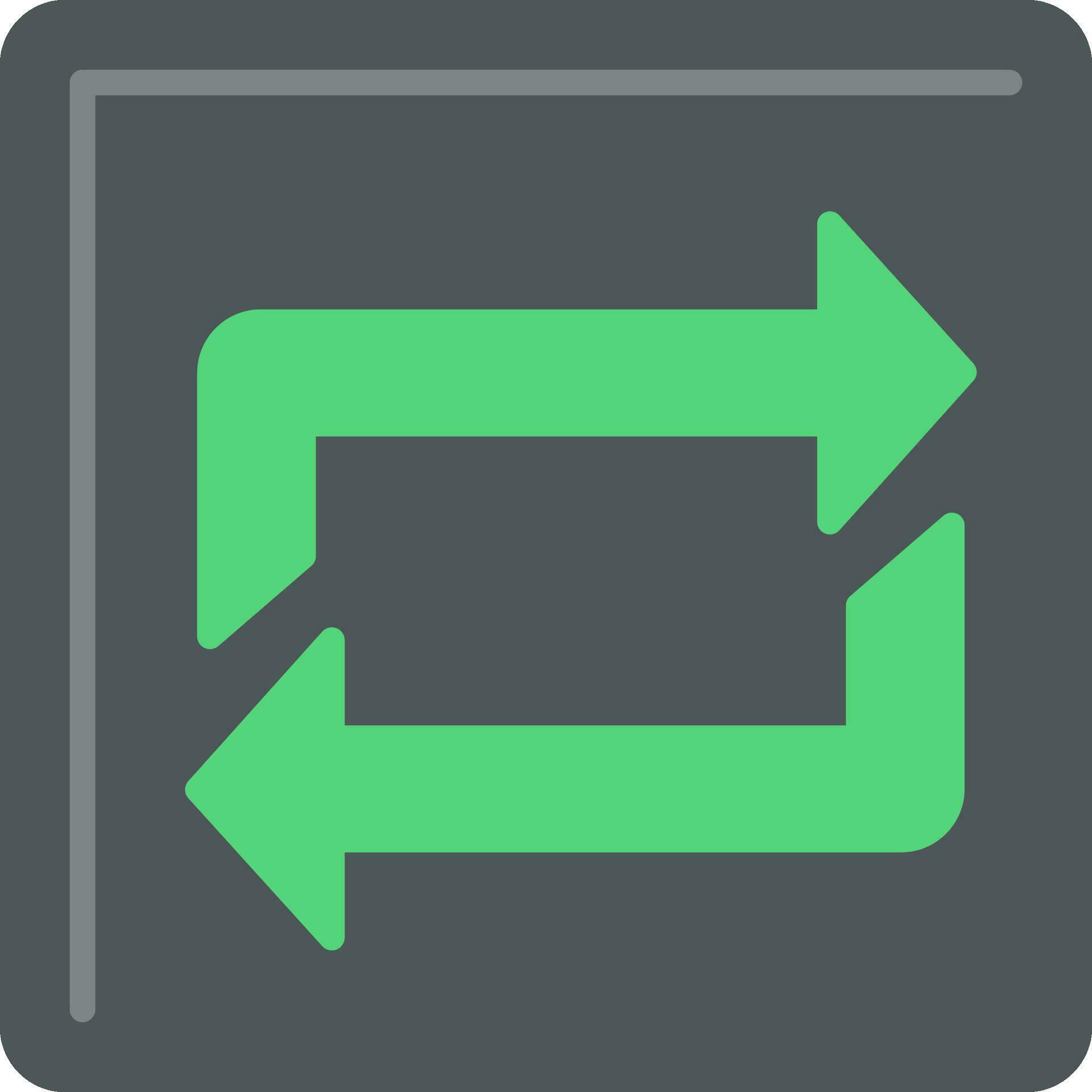 Repeat Flat Icon 36896065 Vector Art at Vecteezy