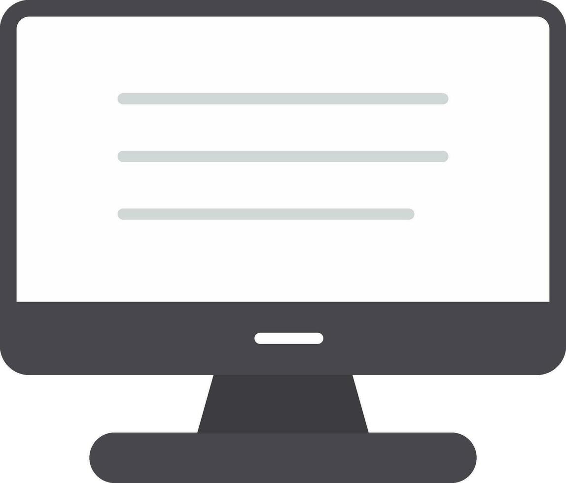 Computer Flat Icon vector