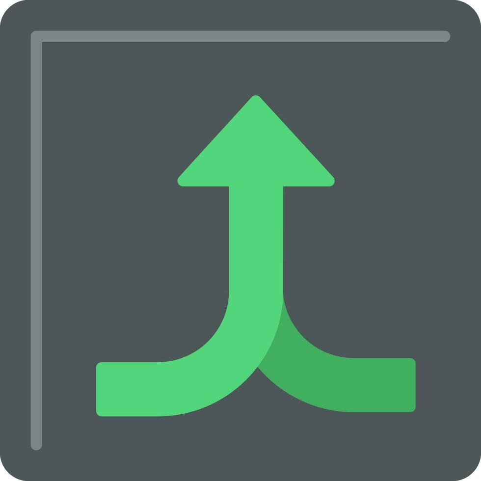 Split Flat Icon vector