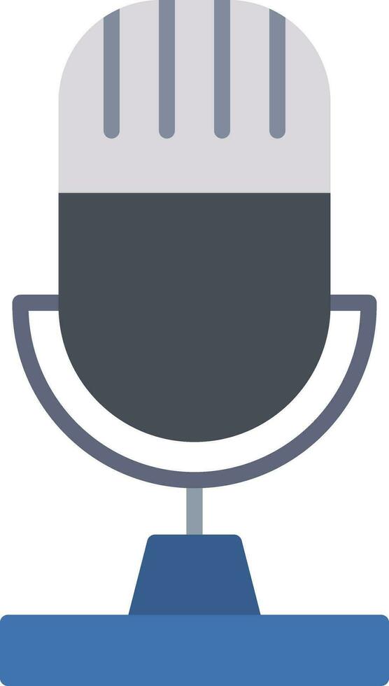 Microphone Flat Icon vector