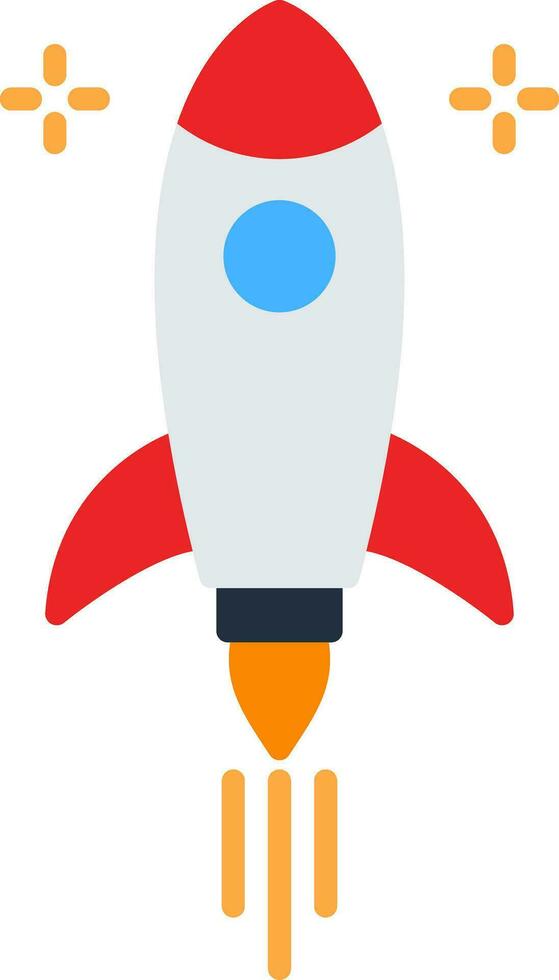 Rocket Flat Icon vector