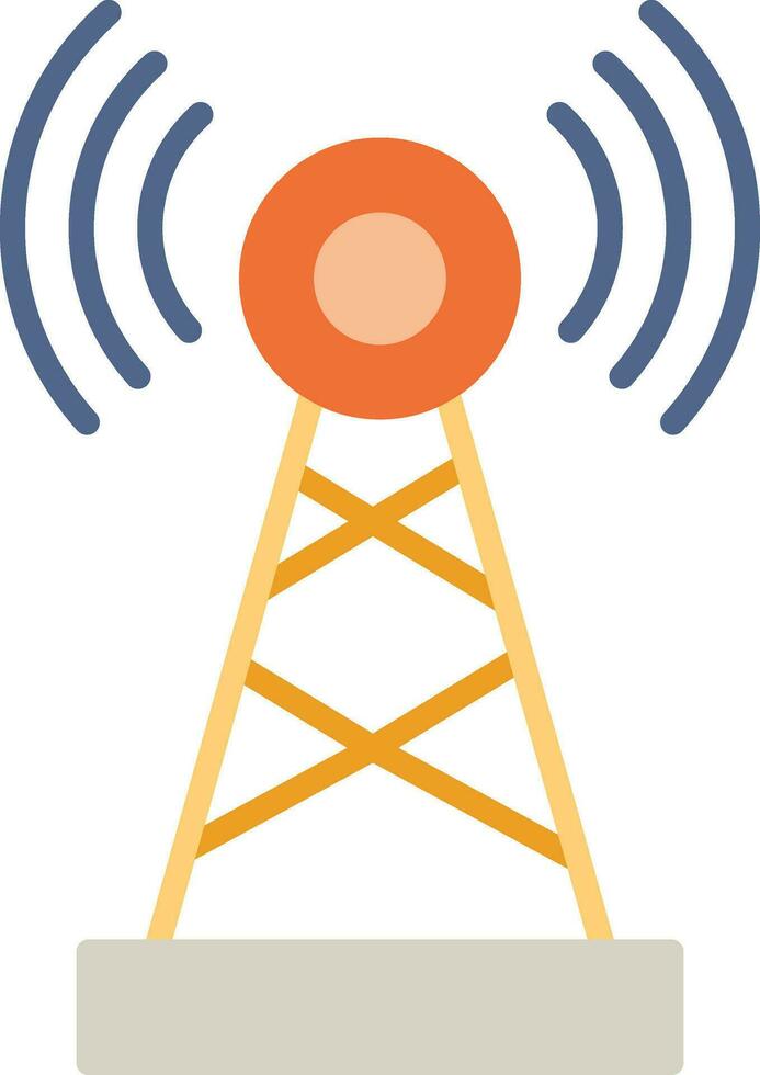 Telecommunications Flat Icon vector