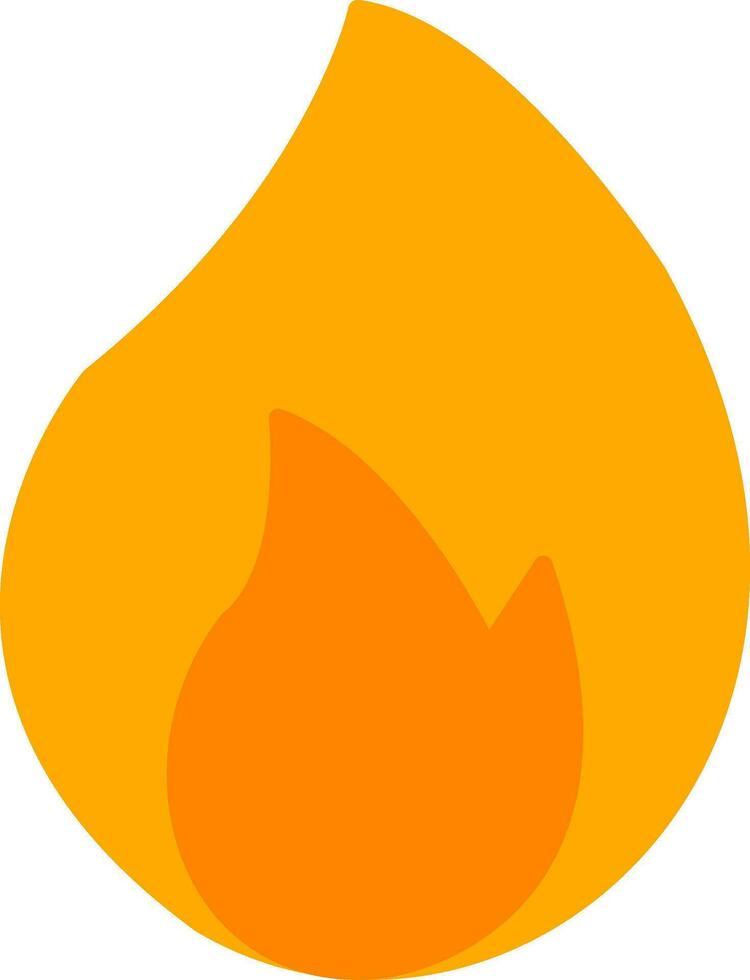 Burn Flat Icon vector