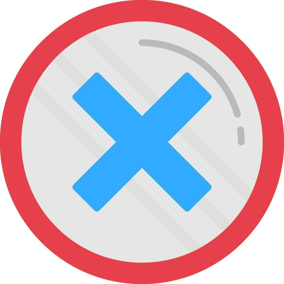 cancelar plano icono vector