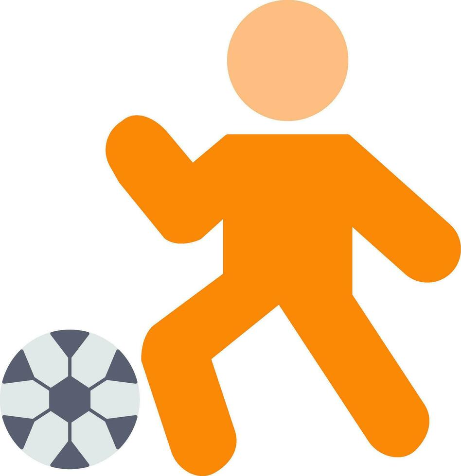 Football Player Flat Icon vector