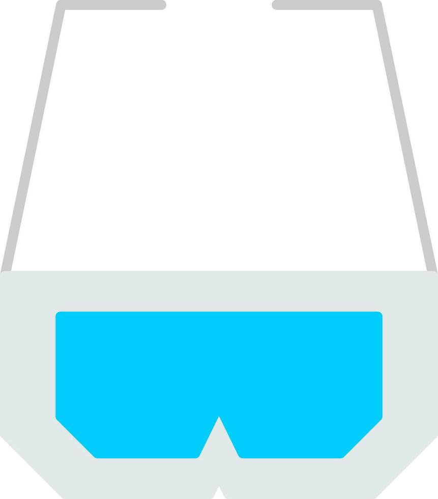 3d Glasses Flat Icon vector