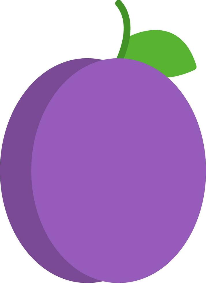 Plum Flat Icon vector