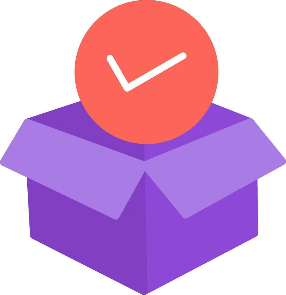 Package Flat Icon vector