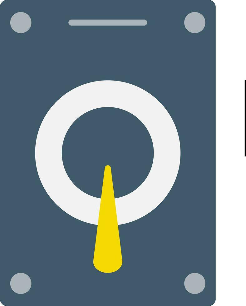 Hard Drive Flat Icon vector