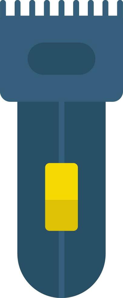 eléctrico maquinilla de afeitar plano icono vector