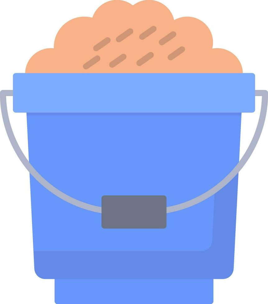 Bucket Flat Icon vector