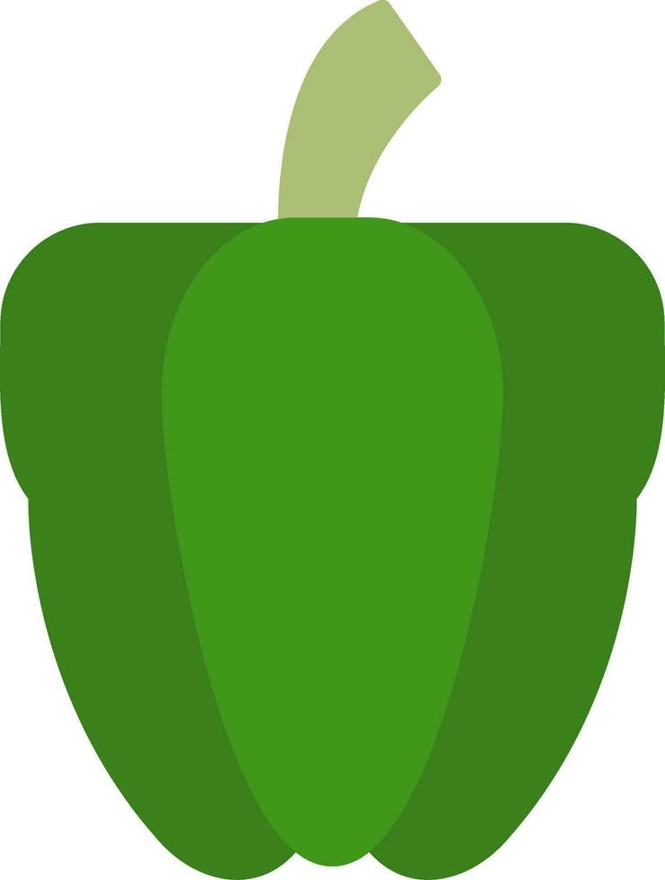 icono plano de pimiento vector