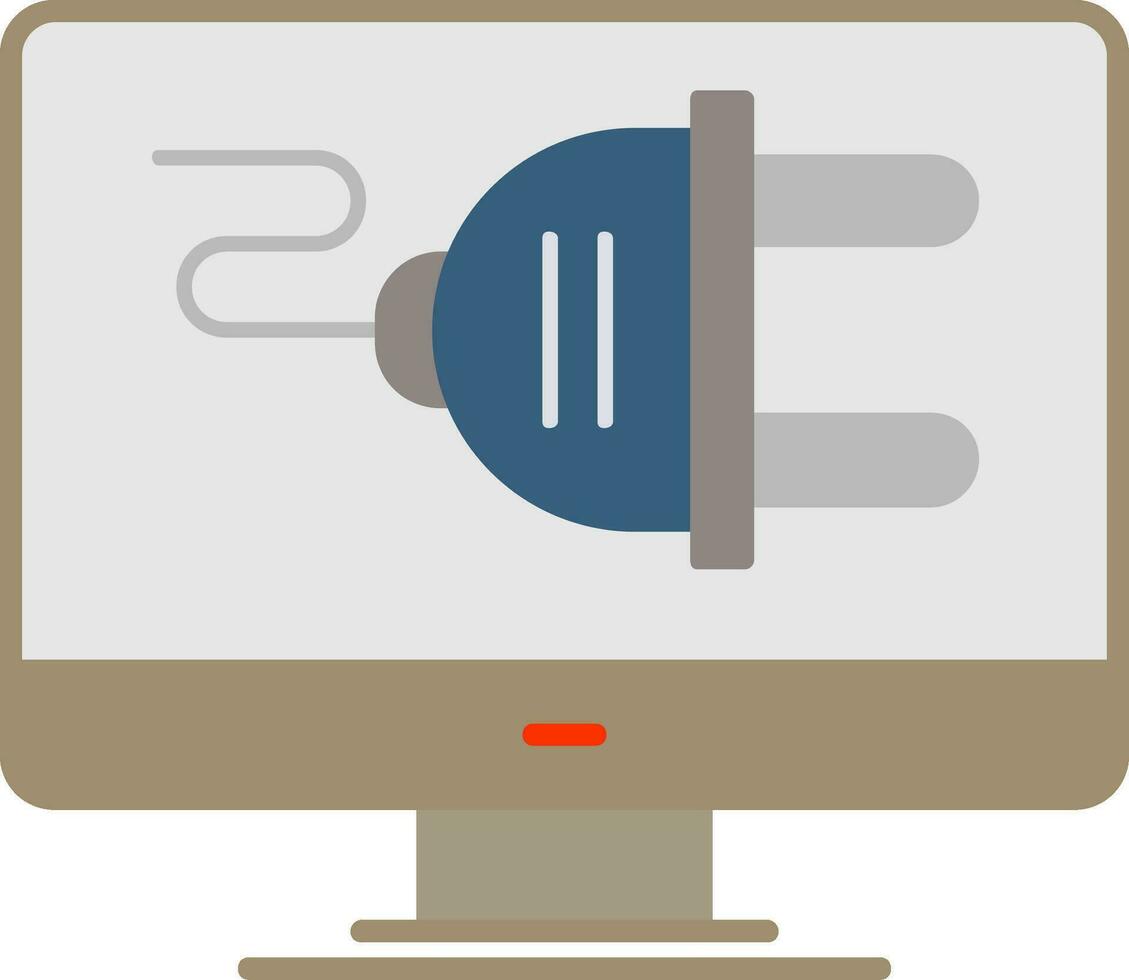 Plug Flat Icon vector
