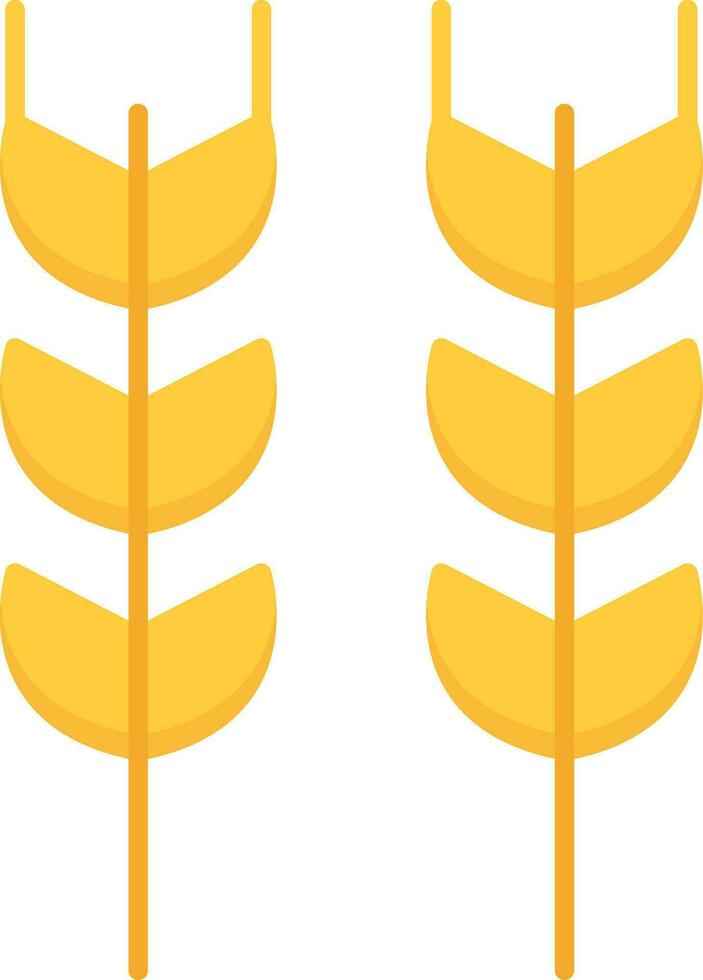 Wheat Flat Icon vector