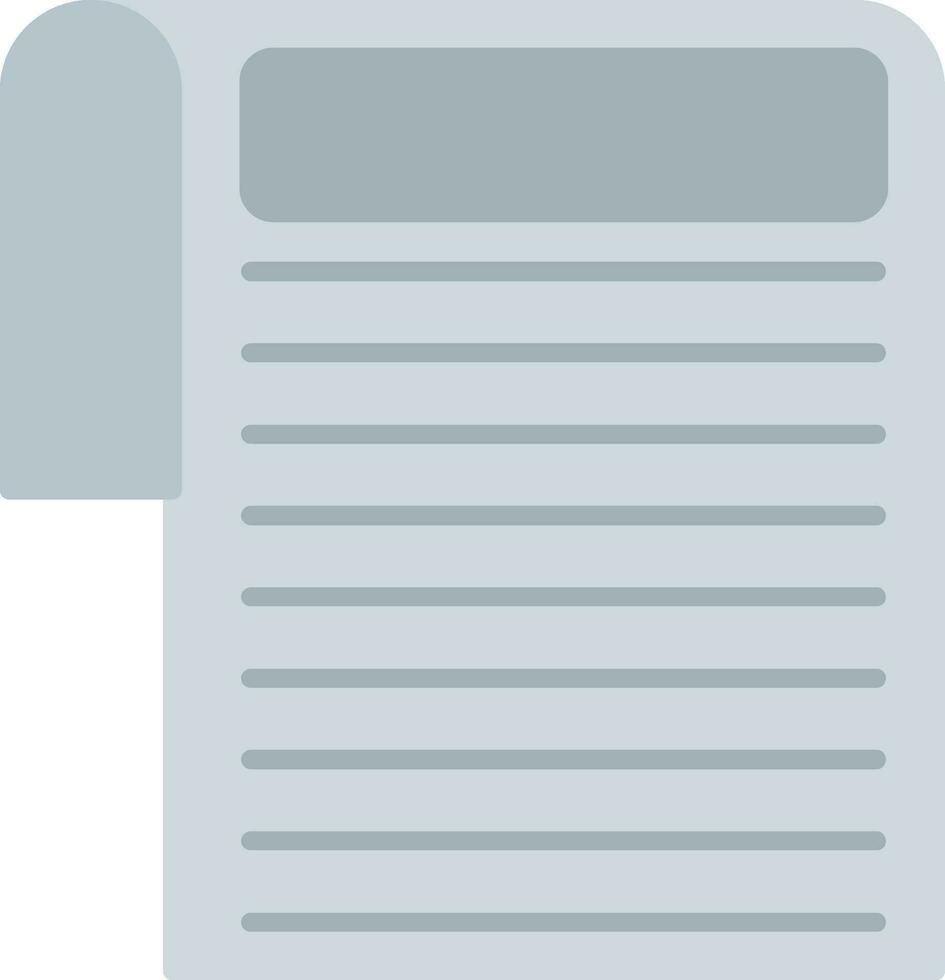 Document Flat Icon vector