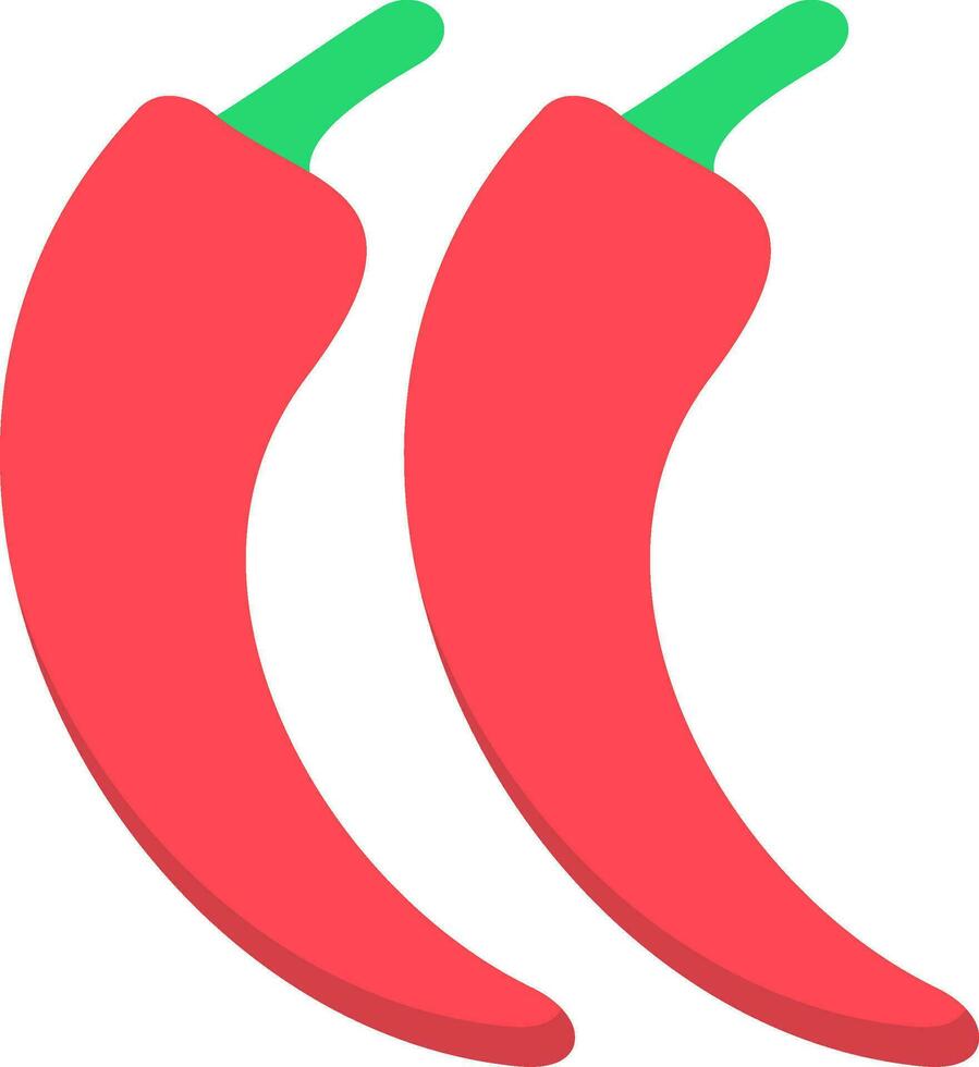 Chilli Flat Icon vector