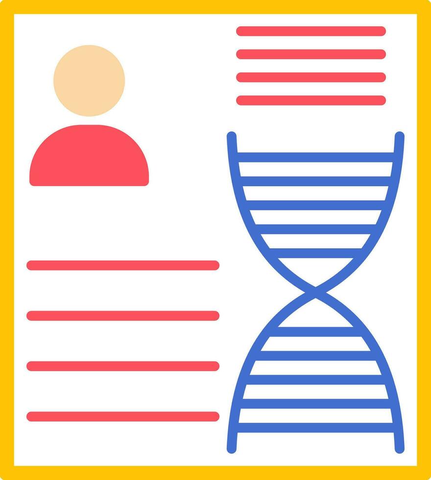 DNA Flat Icon vector