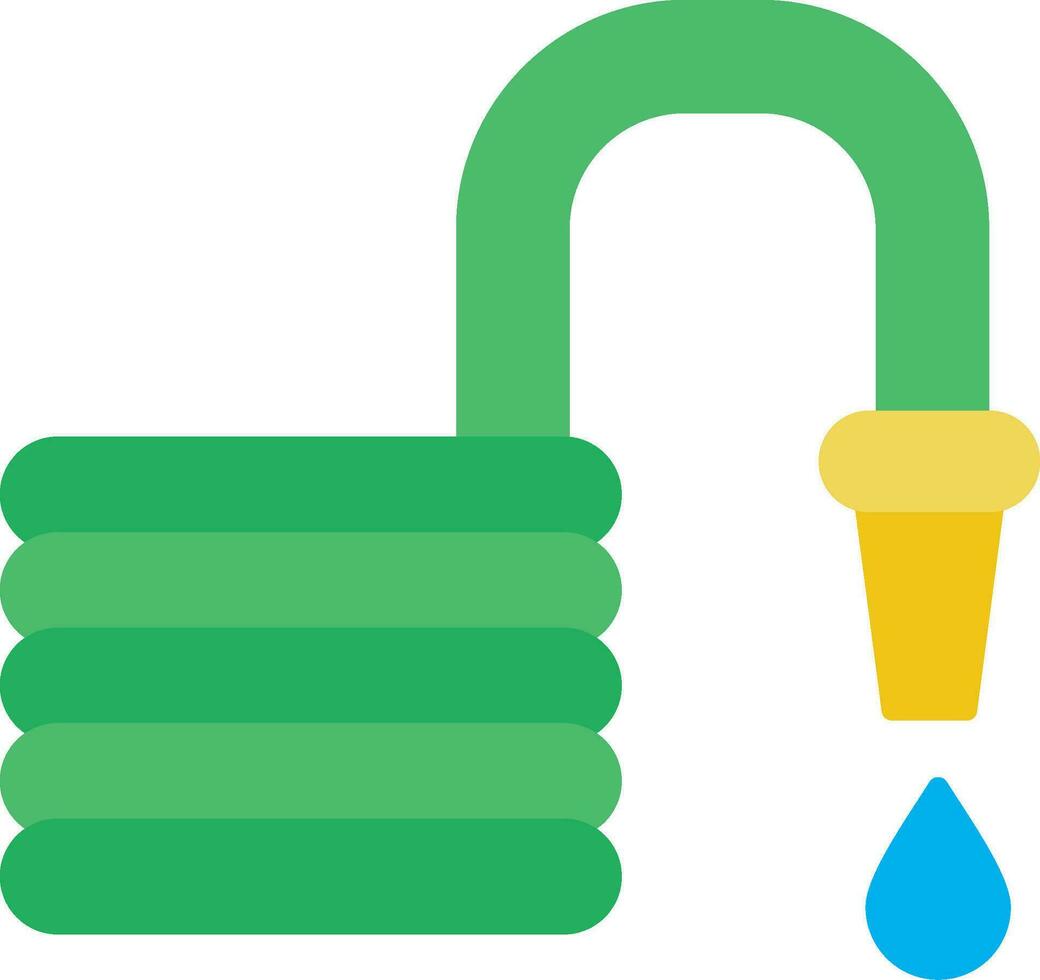 Garden Hose Flat Icon vector