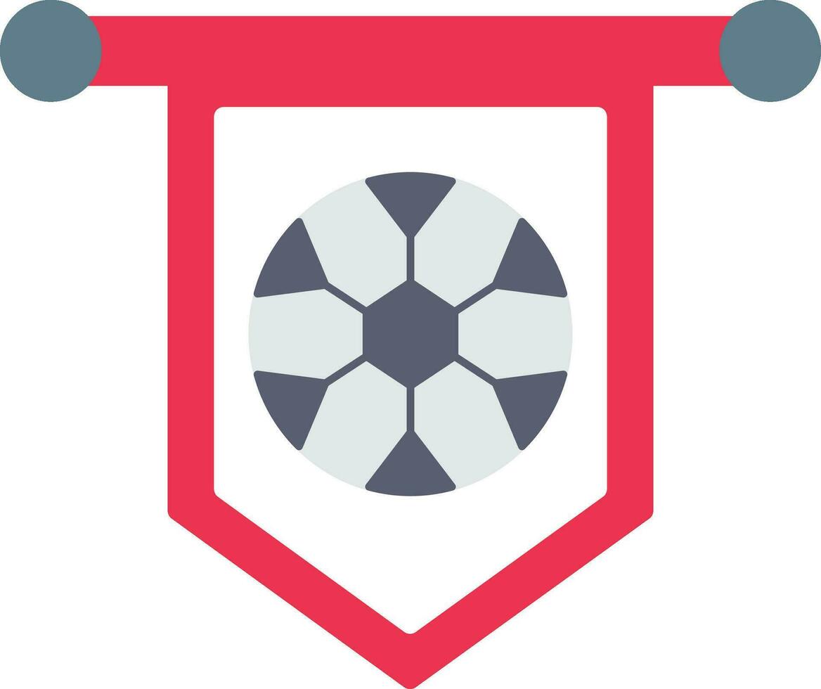 Football Banner Flat Icon vector