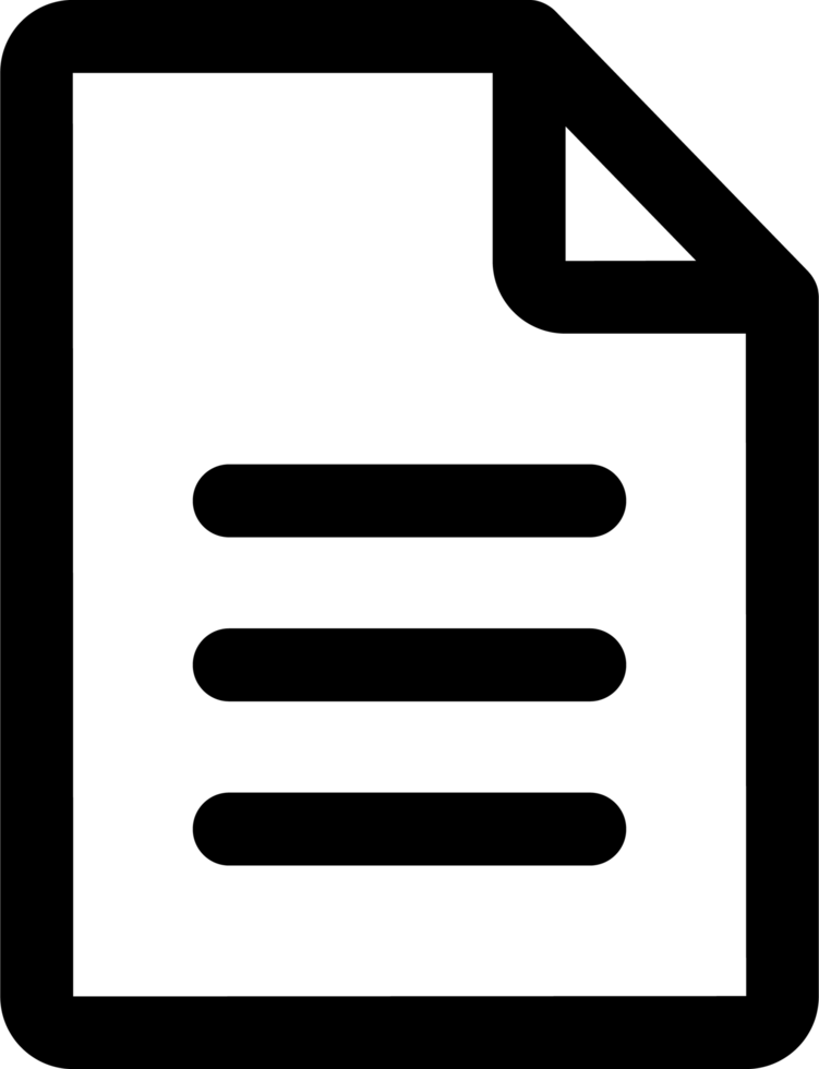 file paper icon simple png