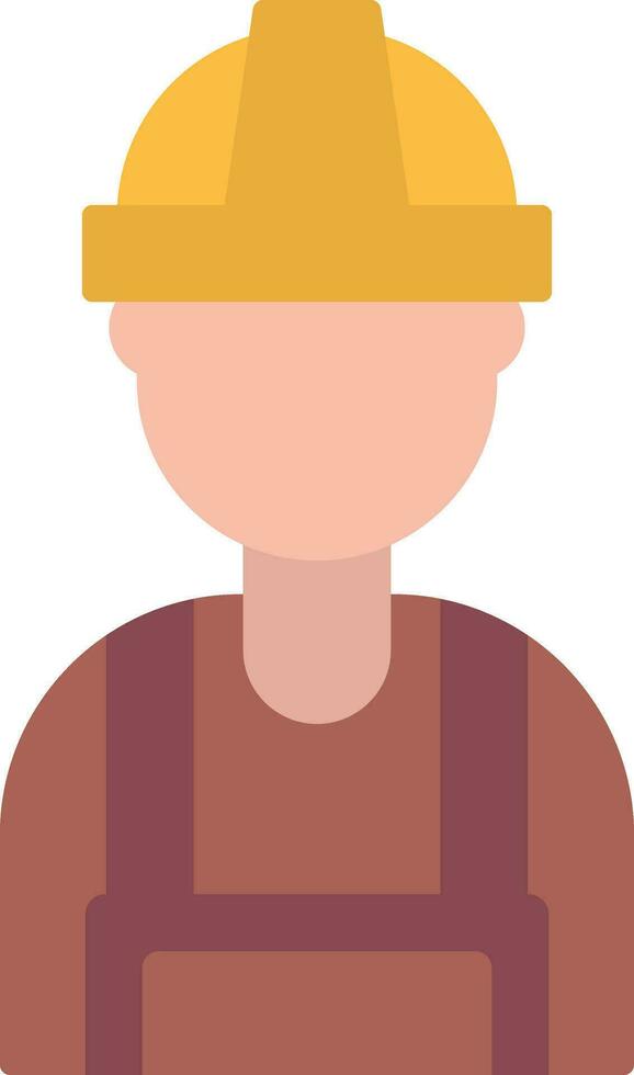 Builder Flat Icon vector