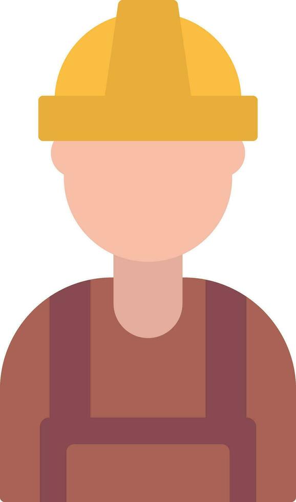 Builder Flat Icon vector