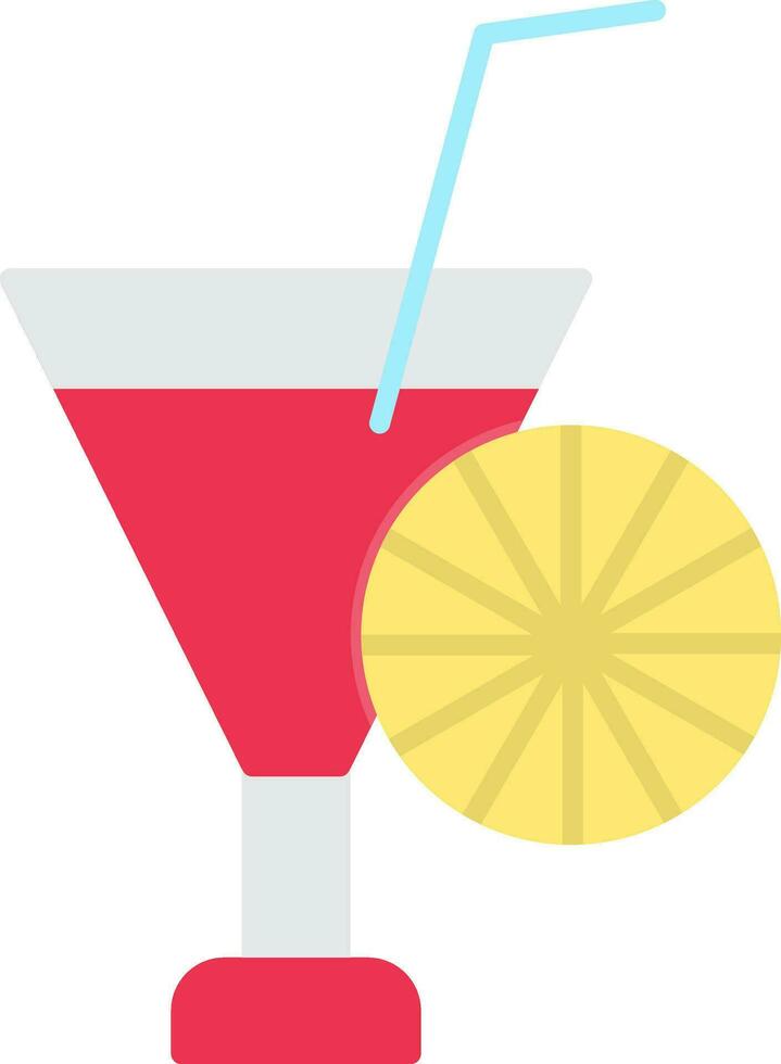 Cocktail Flat Icon vector