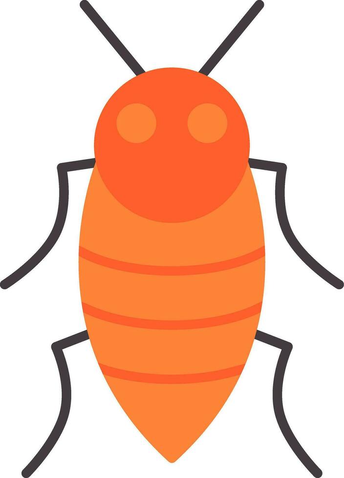 insecto plano icono vector