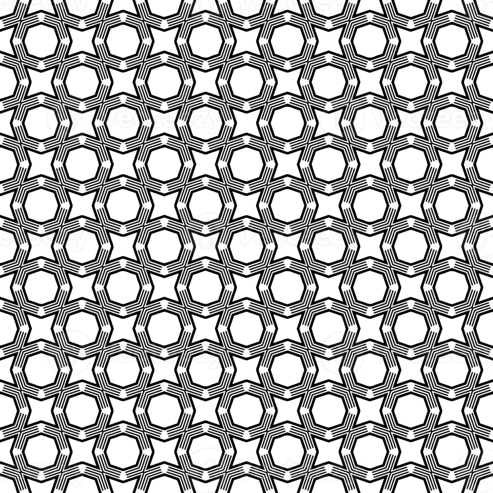 Black seamless abstract pattern. Overlay for background and backdrop. Ornamental design. PNG graphic illustration with transparent background.