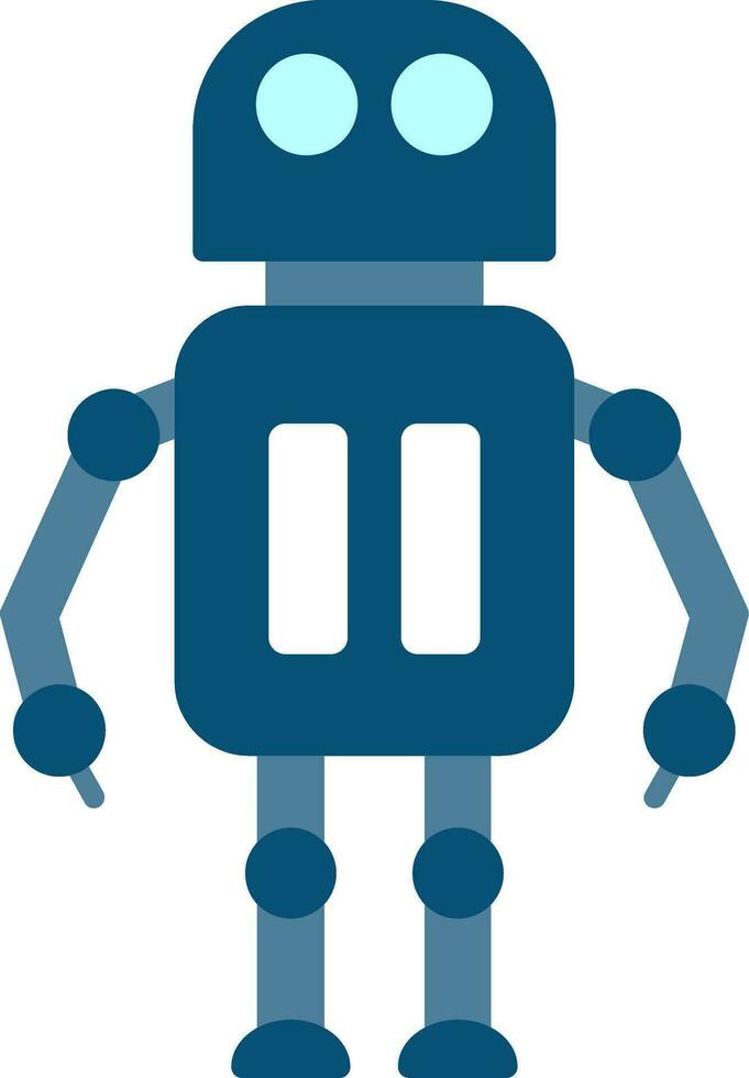 Robot Flat Icon vector