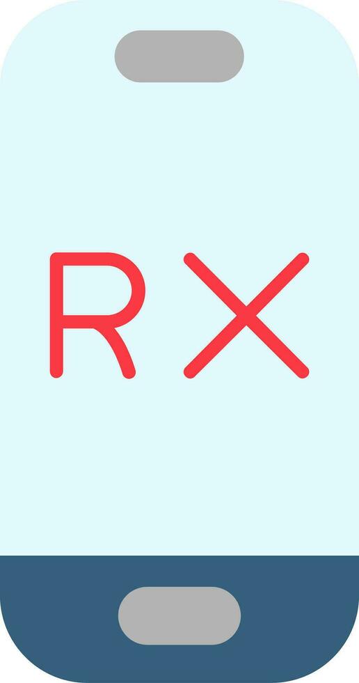 Rx Flat Icon vector