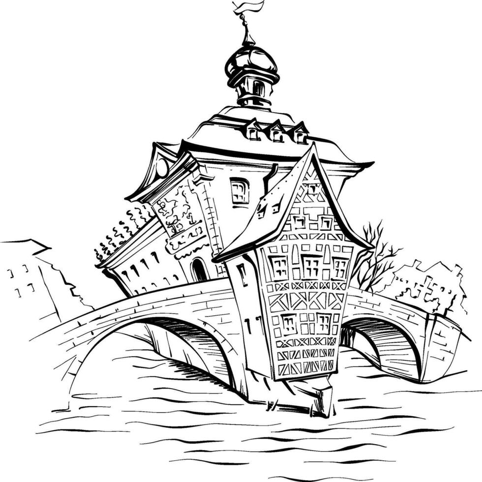 Vector sketch of Bamberg