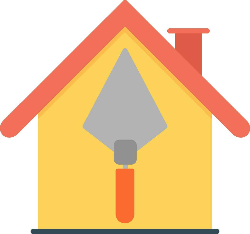 House Construction Flat Icon vector