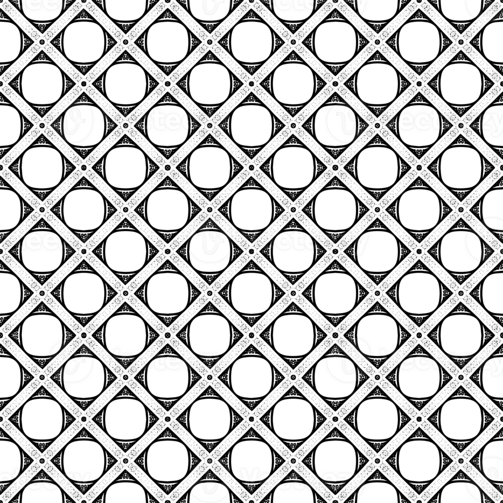 Black seamless abstract pattern. Overlay for background and backdrop. Ornamental design. PNG graphic illustration with transparent background.