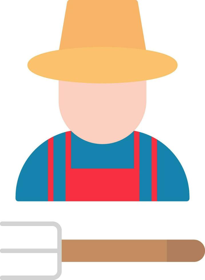 Farmer Flat Icon vector