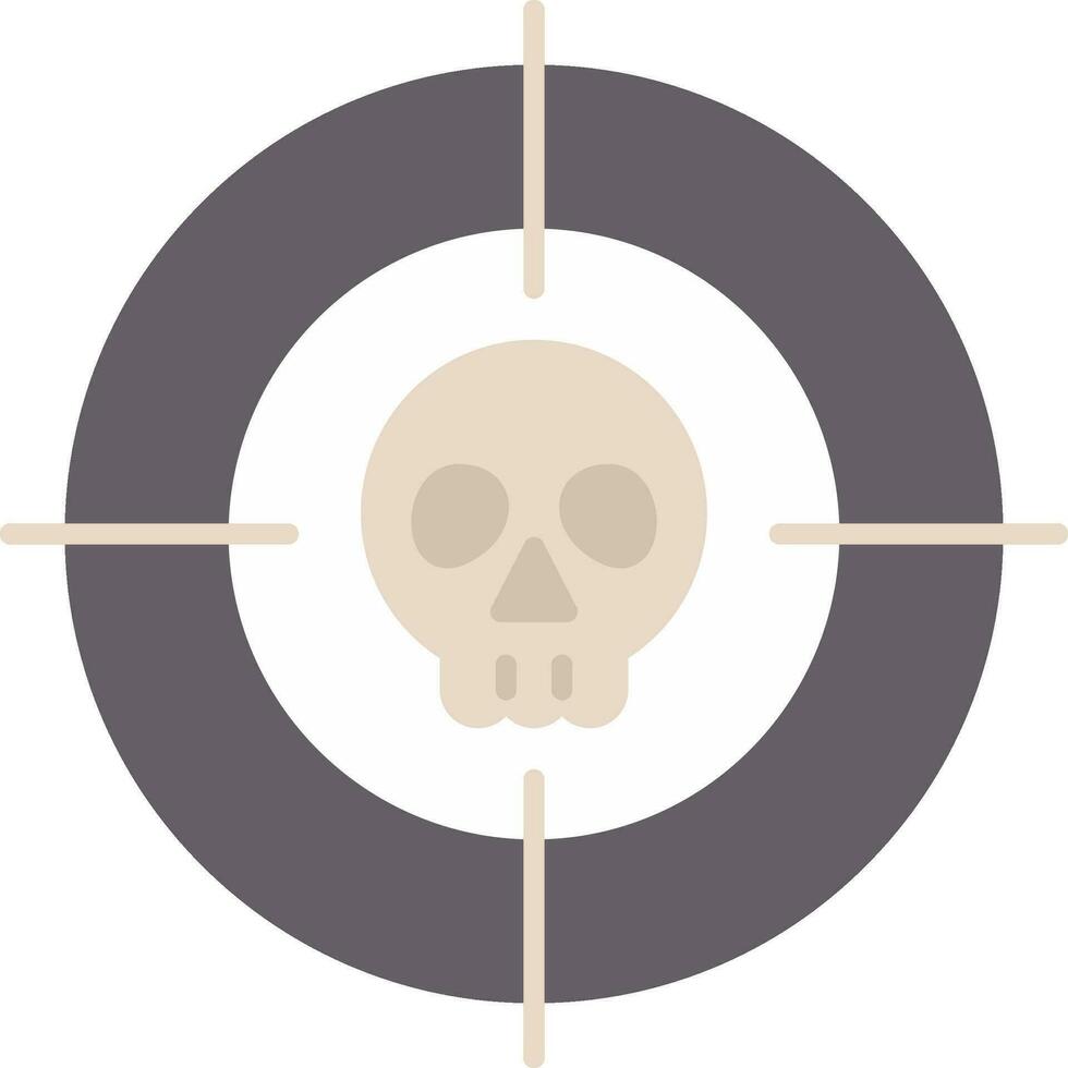 Targeted Flat Icon vector